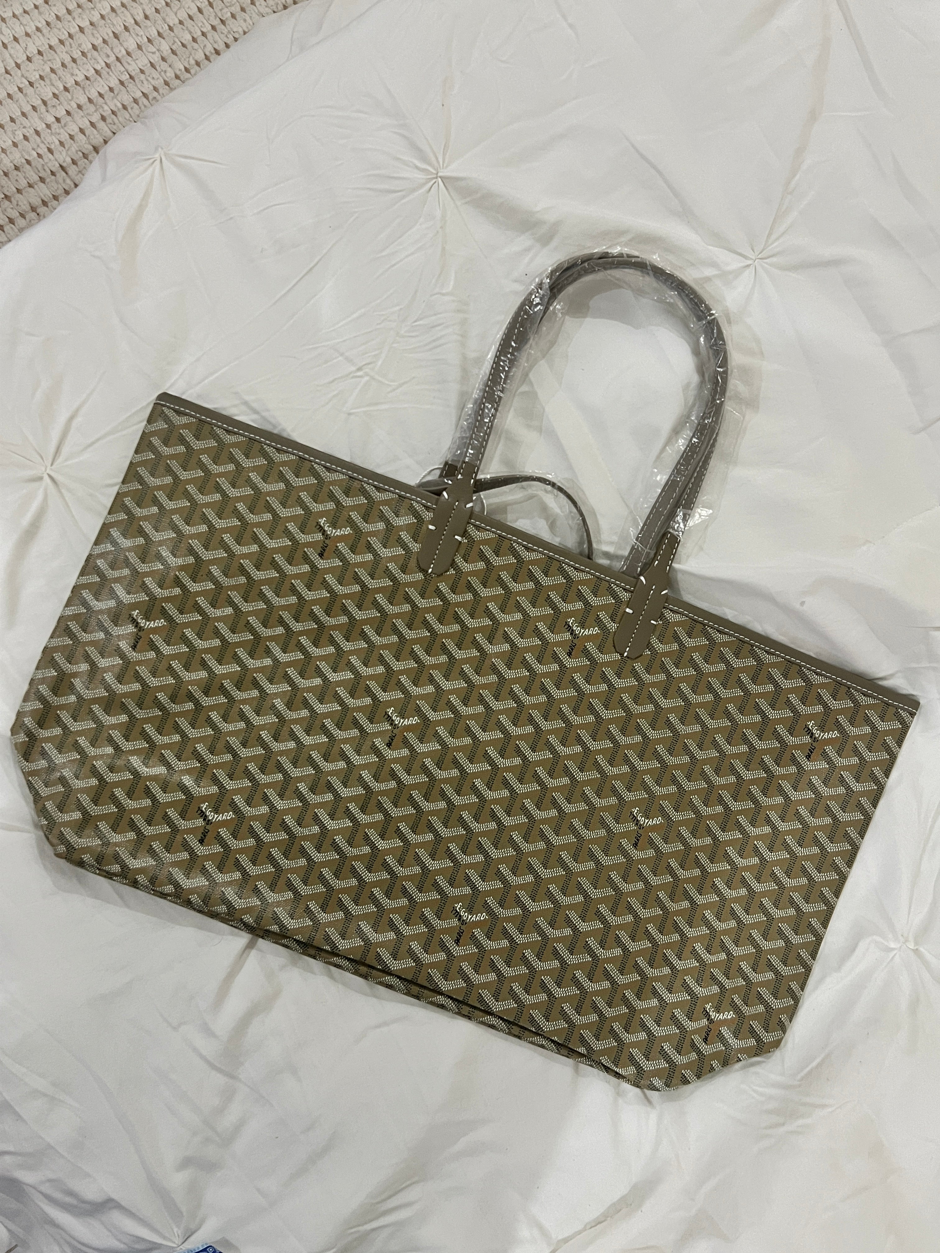 Goyard Tote Bag – Khaki (Large With Pouch)