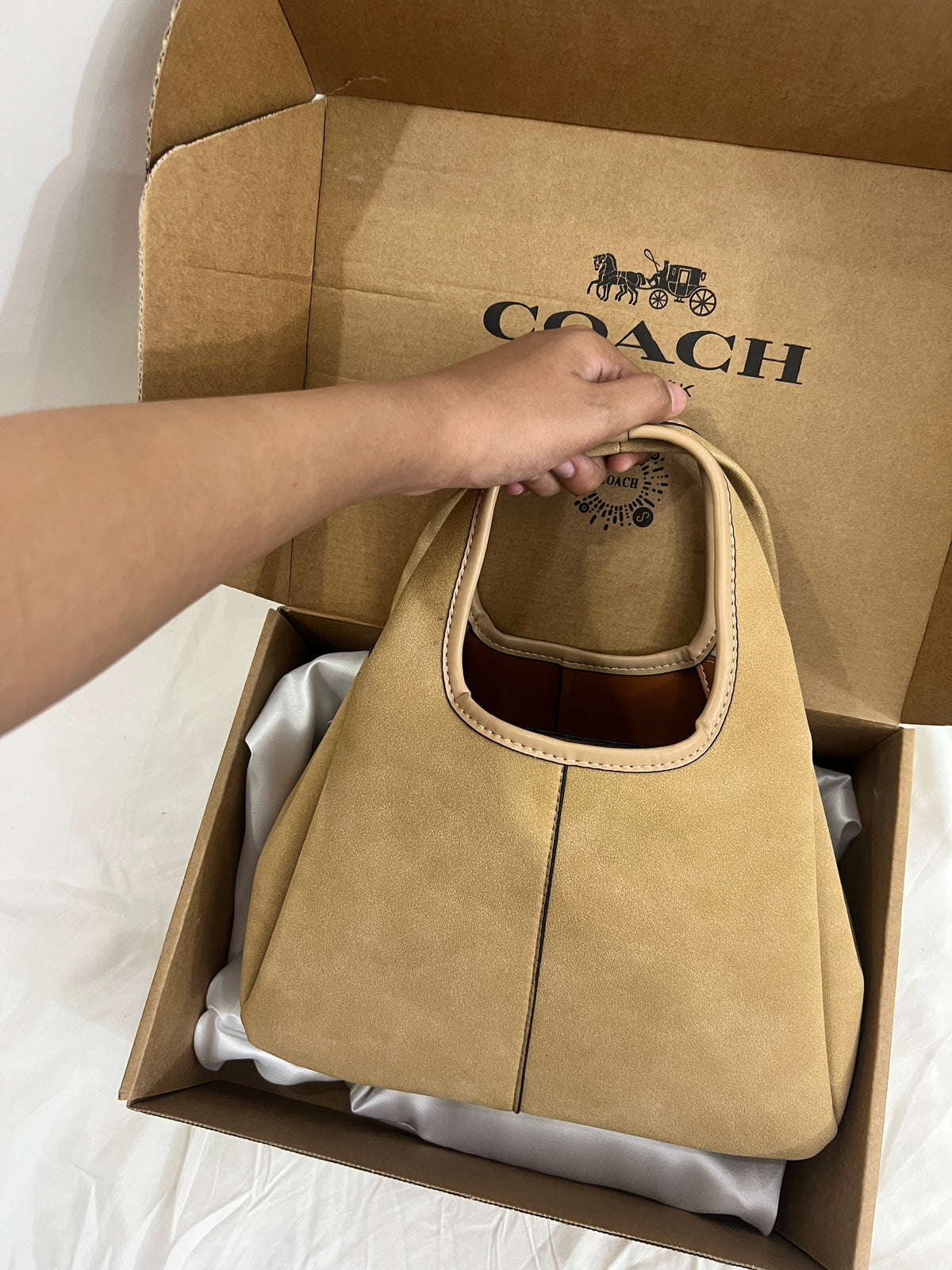 Coach hobo Lana Shoulder Bag 23 In Suede