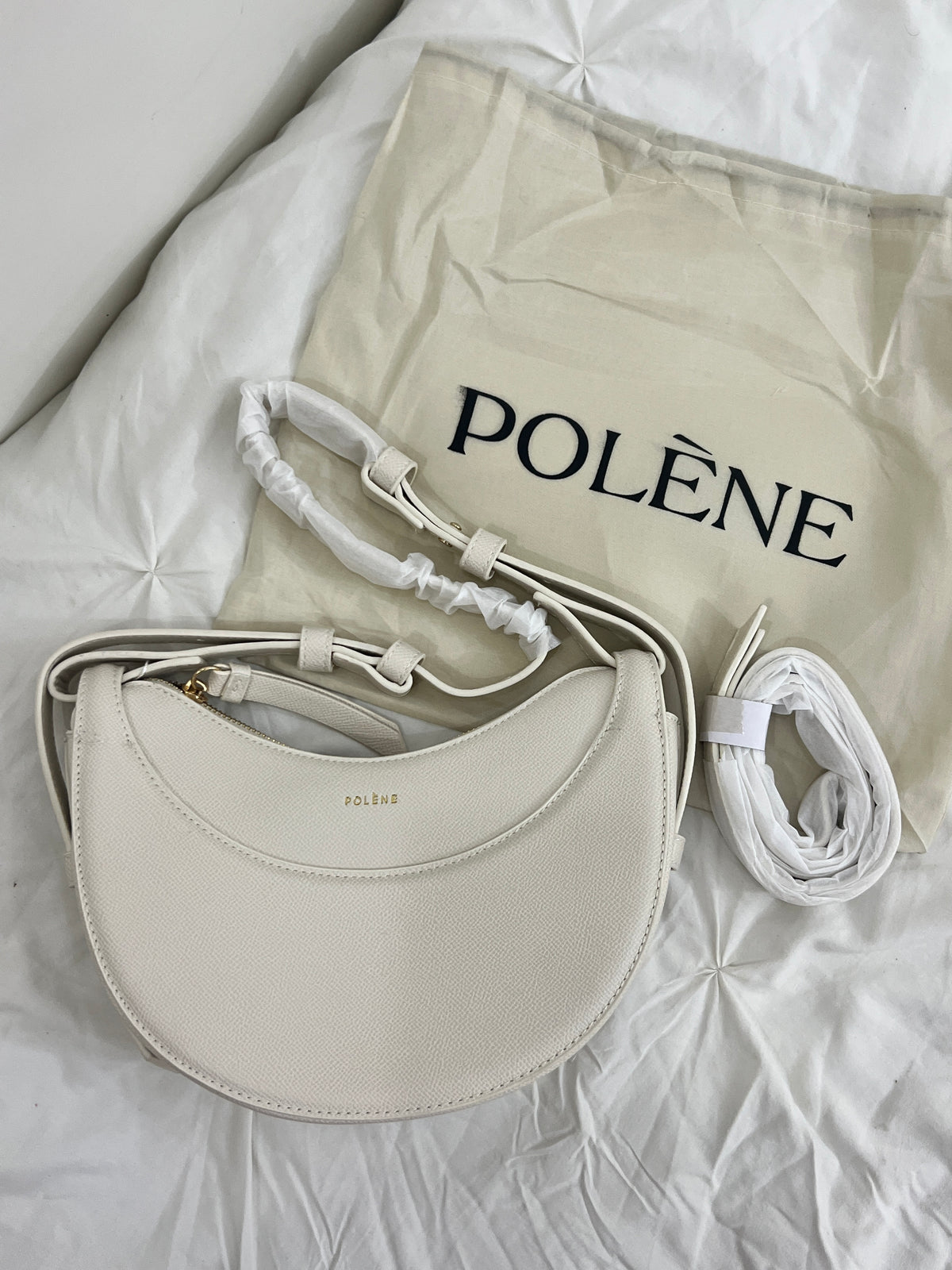 Polène Inspired Crossbody in white (Premium Quality)