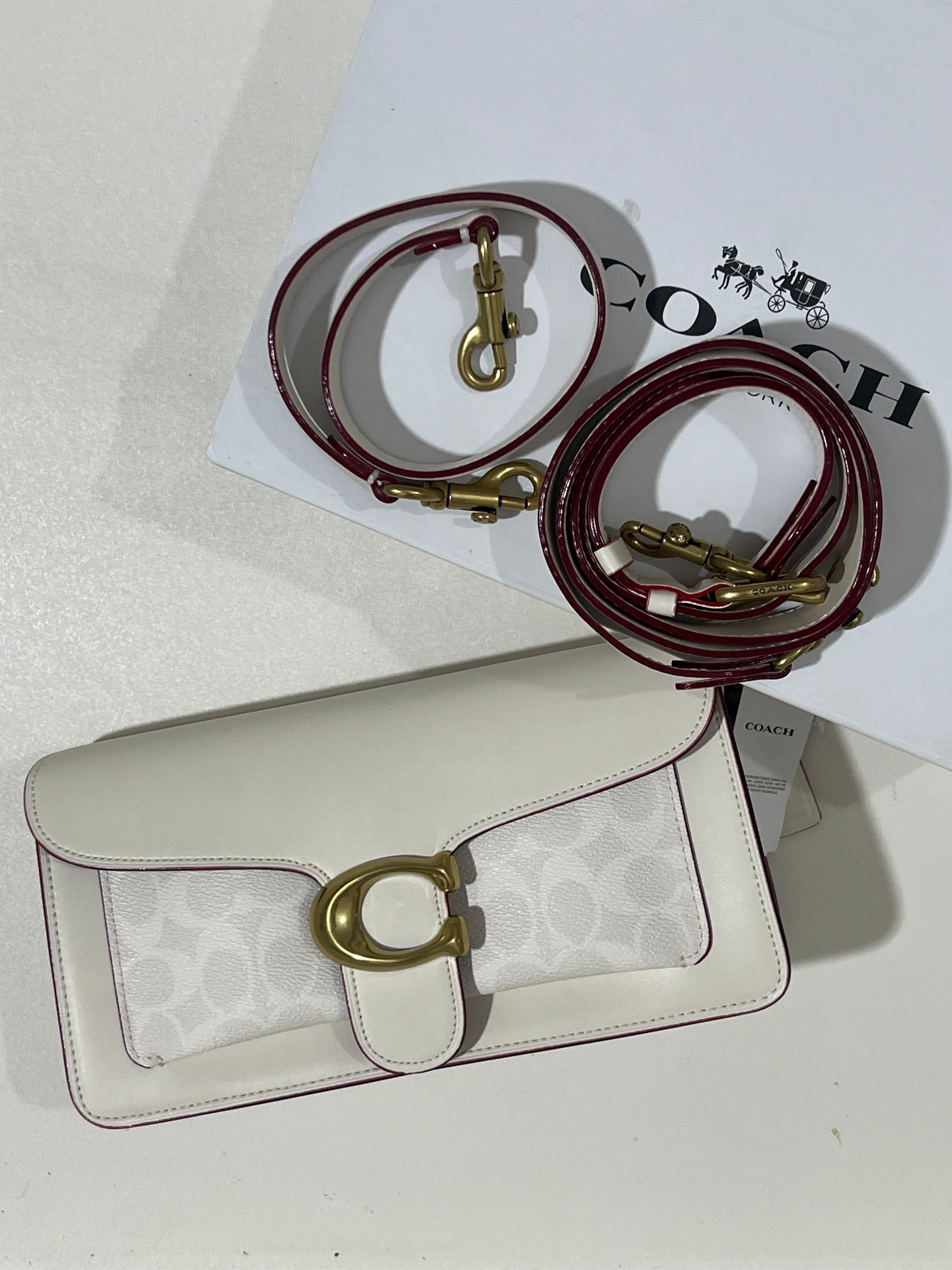 WHITE COACH TAB 26 BAG (WITH STRAPS & BOX)
