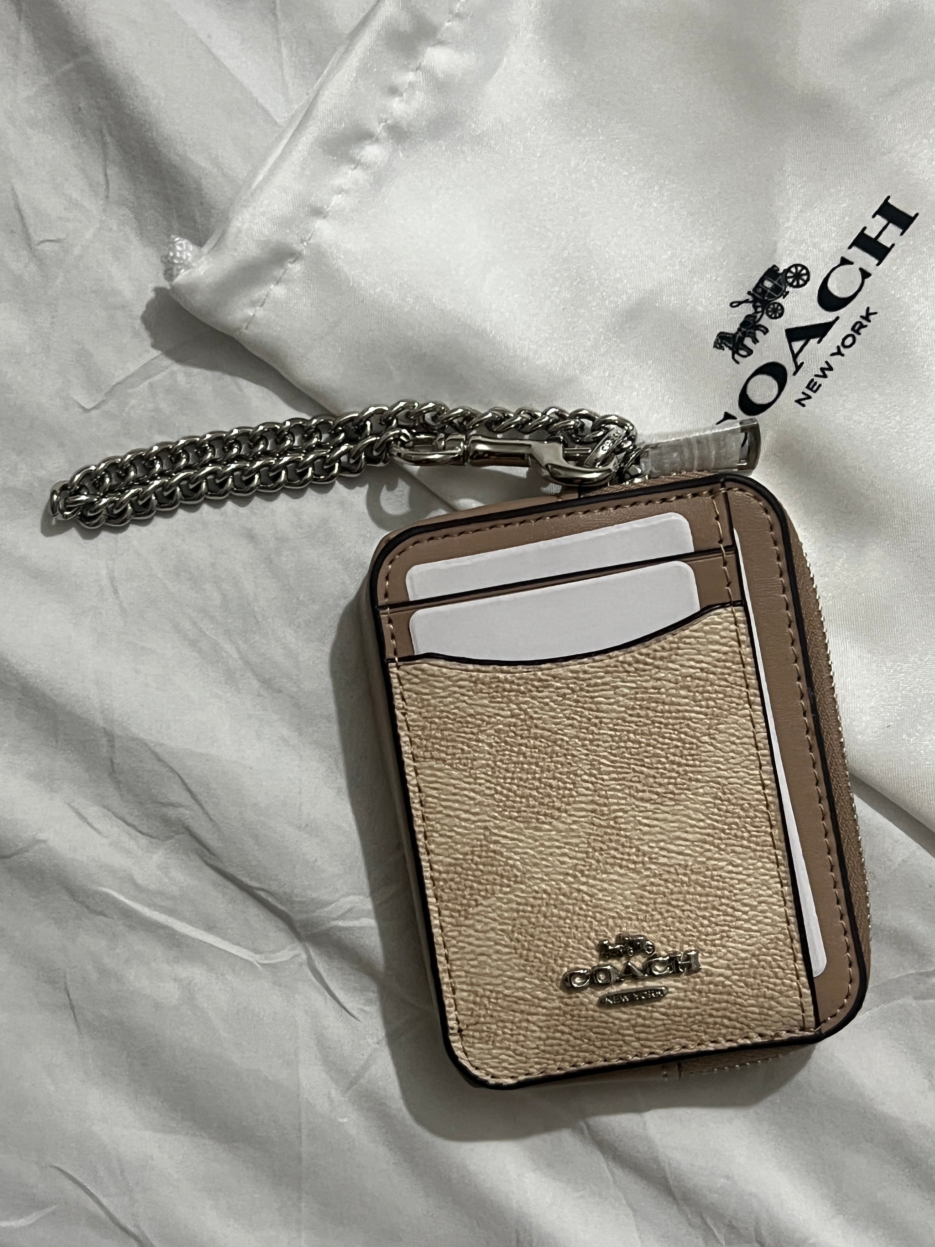 Coach Signature Canvas with Beige Trim