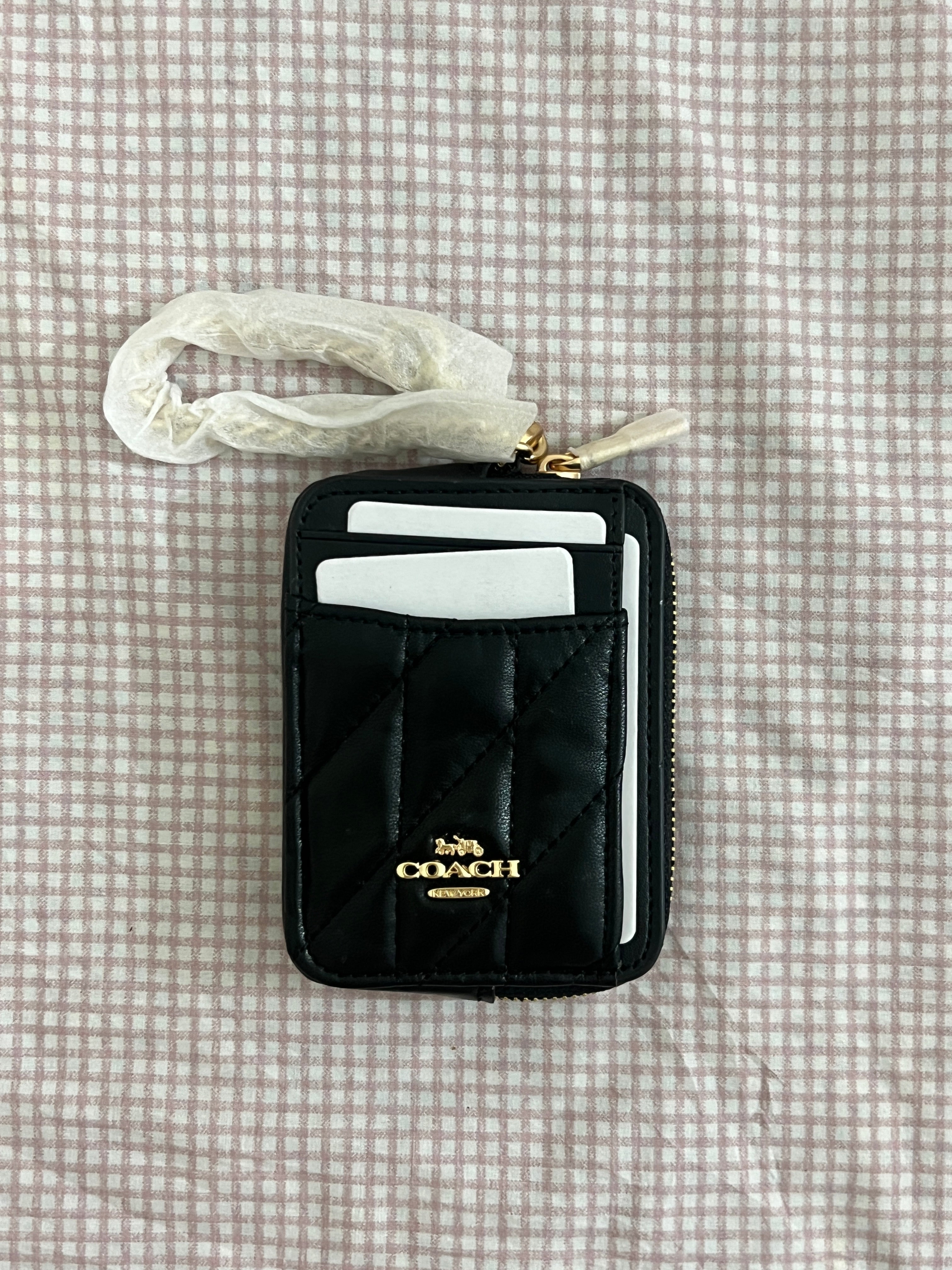 Coach Zip Card Case in Signature Canvas