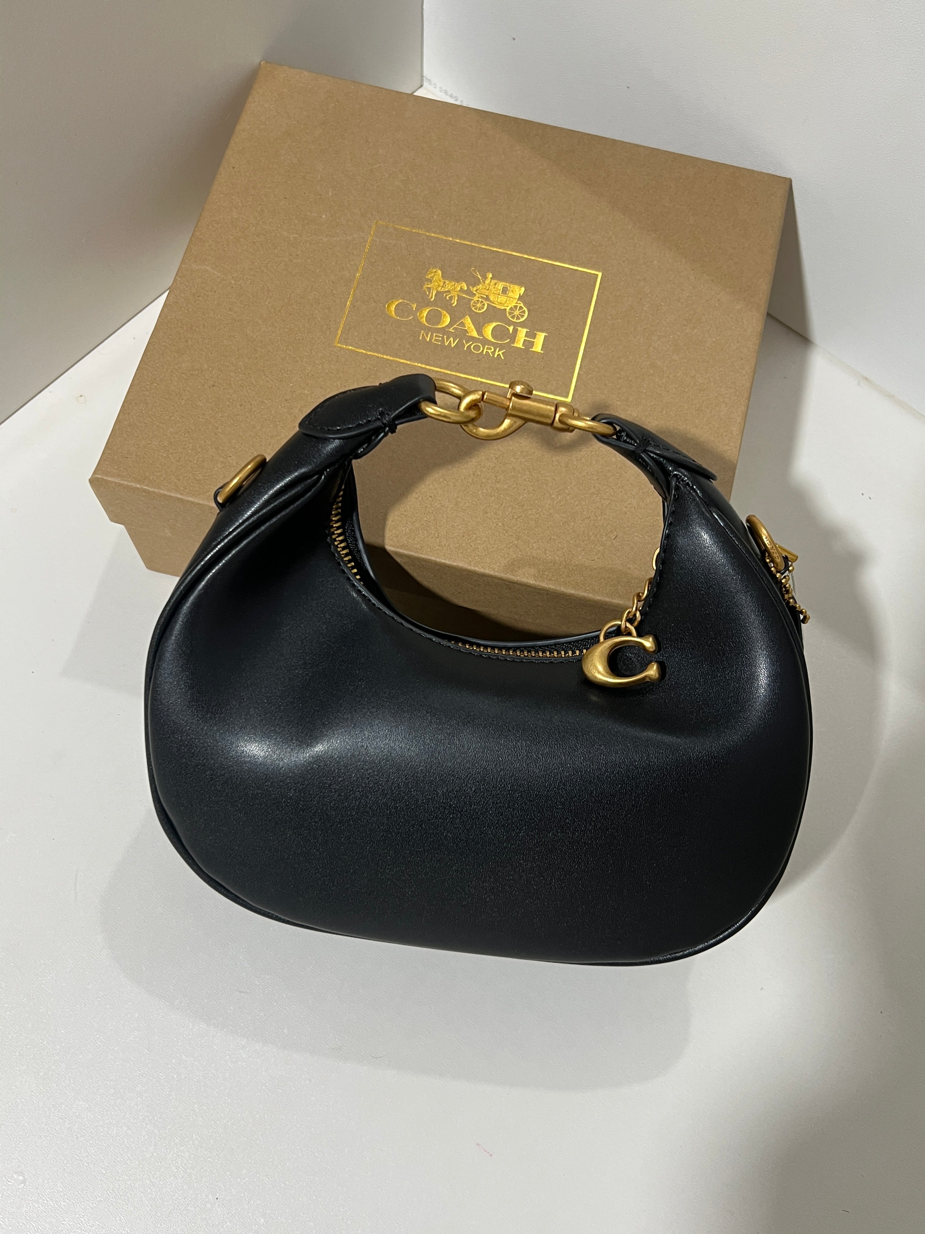 COACH JONIE BAG BLACK (INCLUDE BOX AND LONG STRAP )