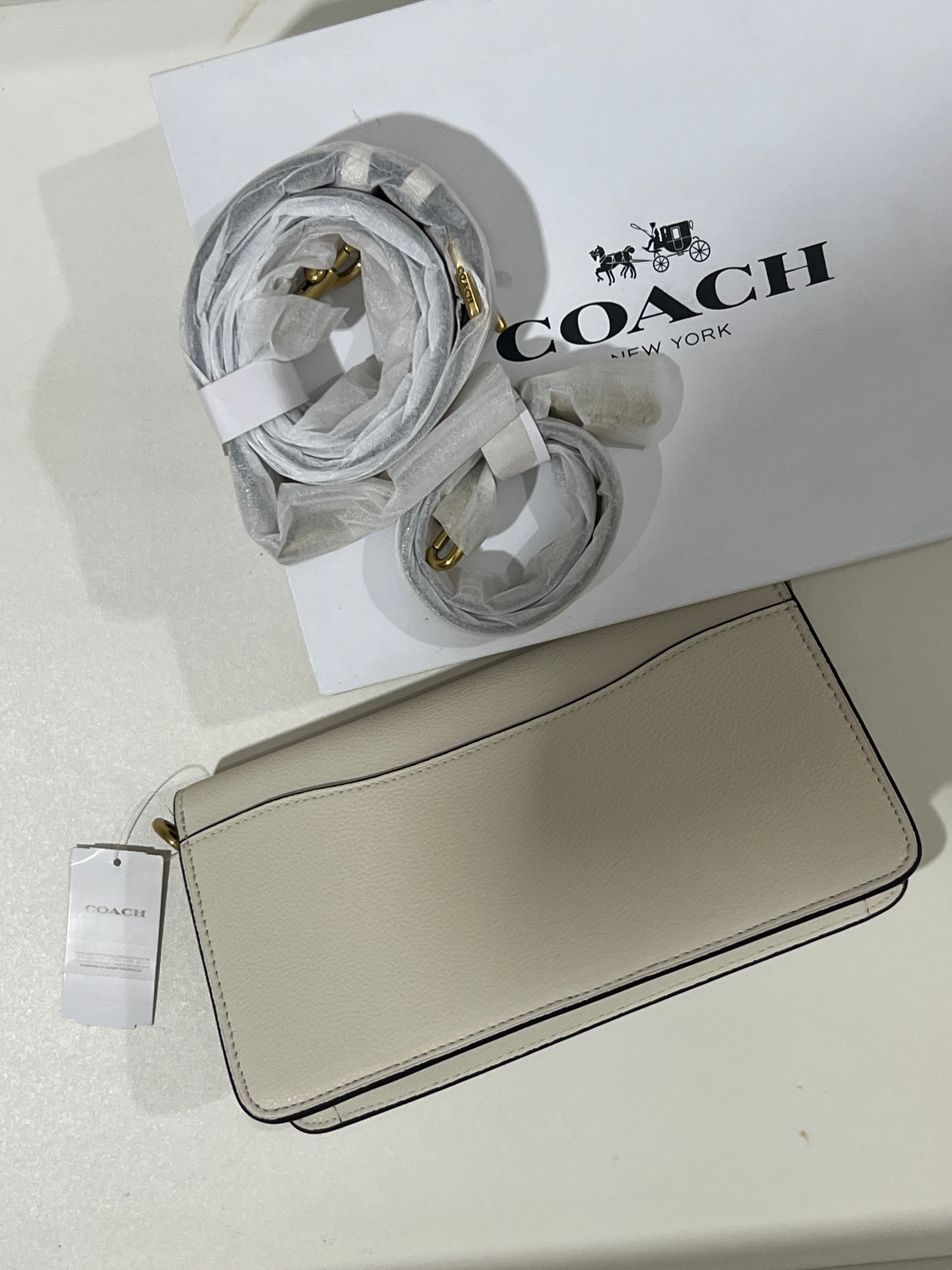WHITE COACH TAB 26 BAG (WITH STRAPS & BOX)