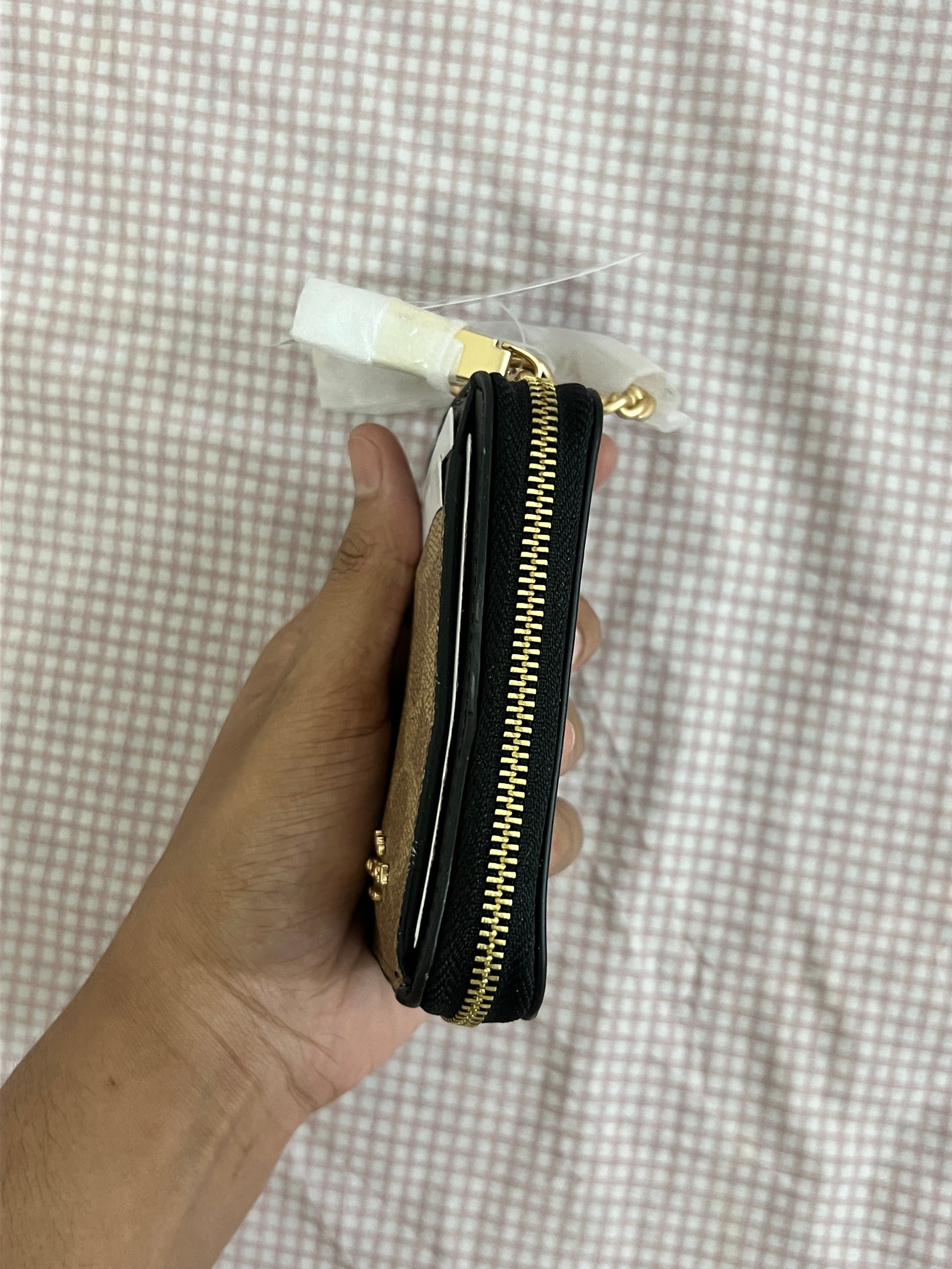 Coach Zip Card Case in Signature Canvas