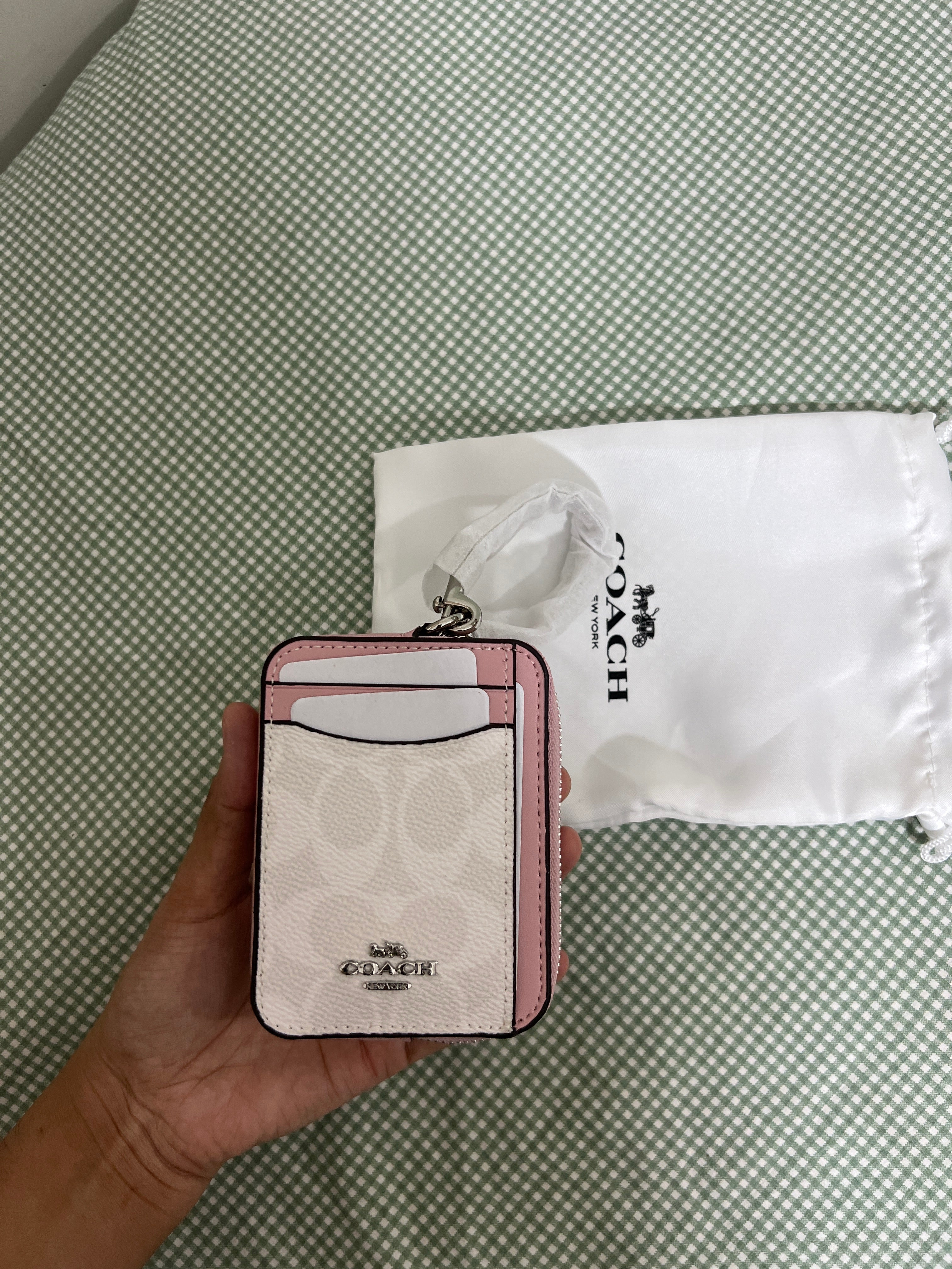 Coach Zip Card Case in Signature Canvas
