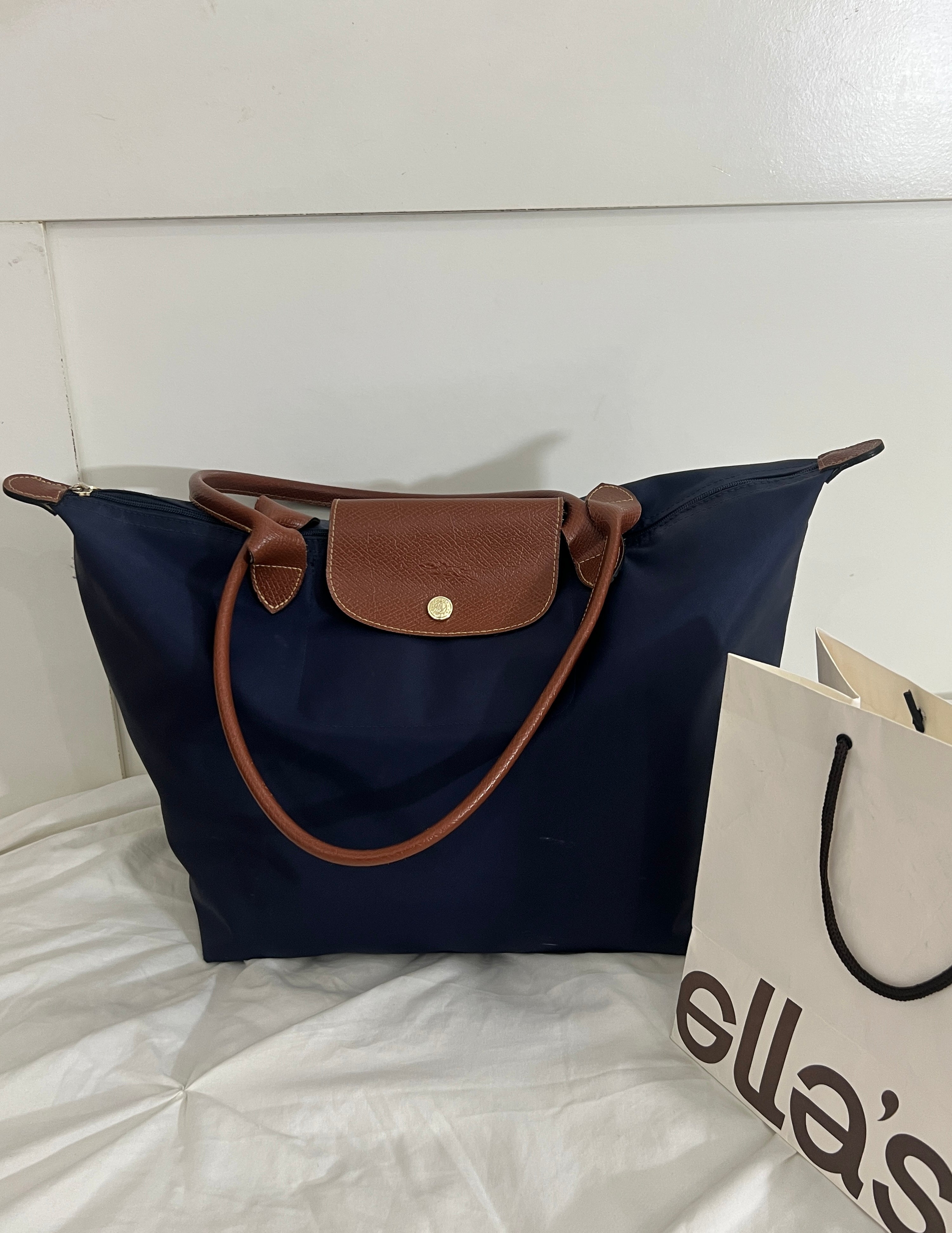 Longchamp Tote LARGE - Blue (WITH BRAND LOGO)