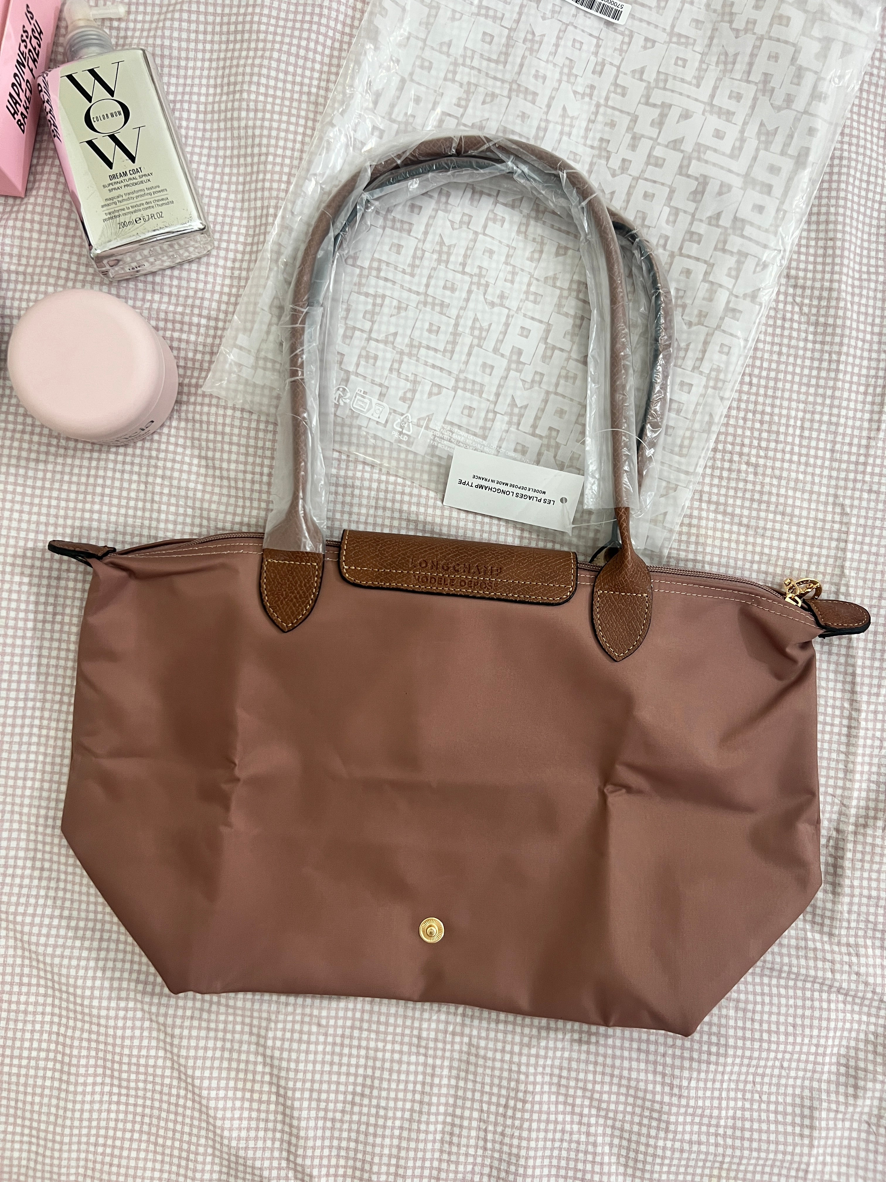 Longchamp Tote Medium - Pink (WITH BRAND LOGO)