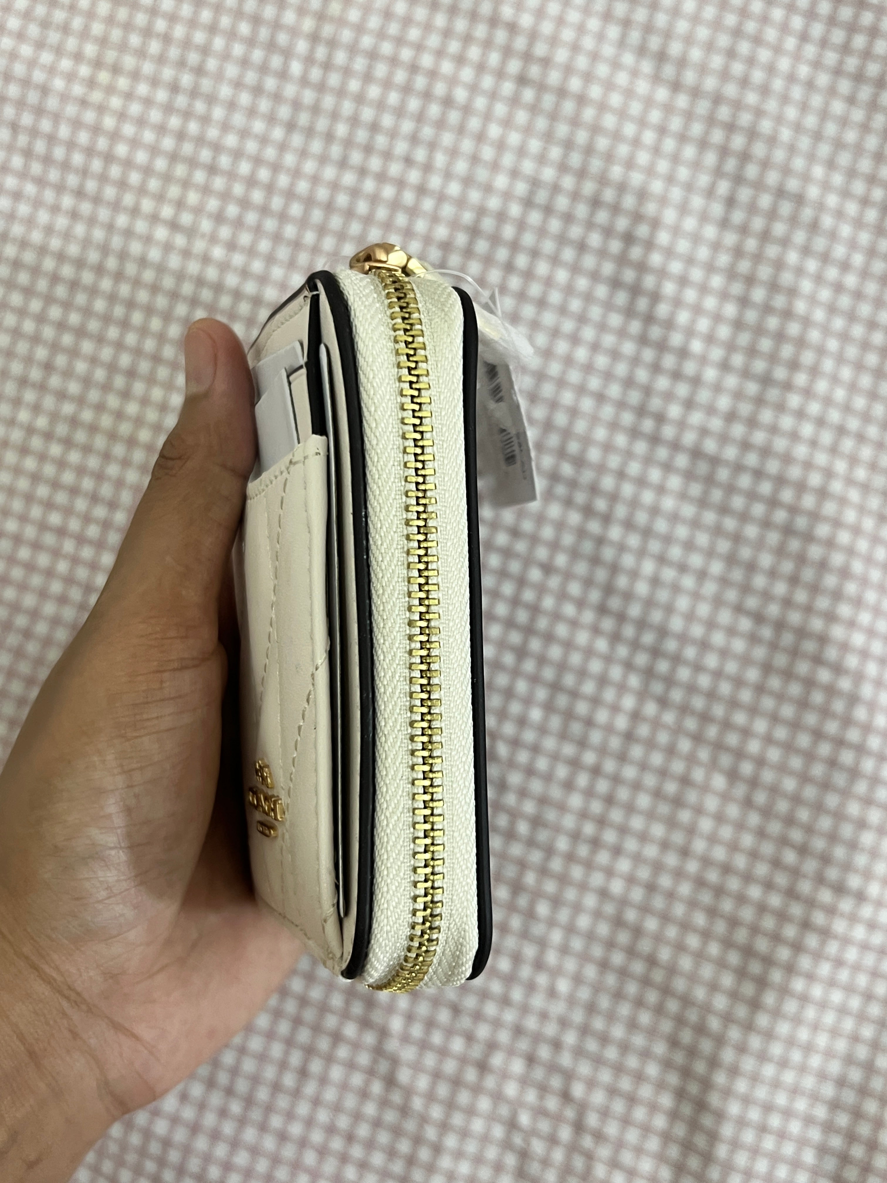 Coach Zip Card Case in Signature Canvas