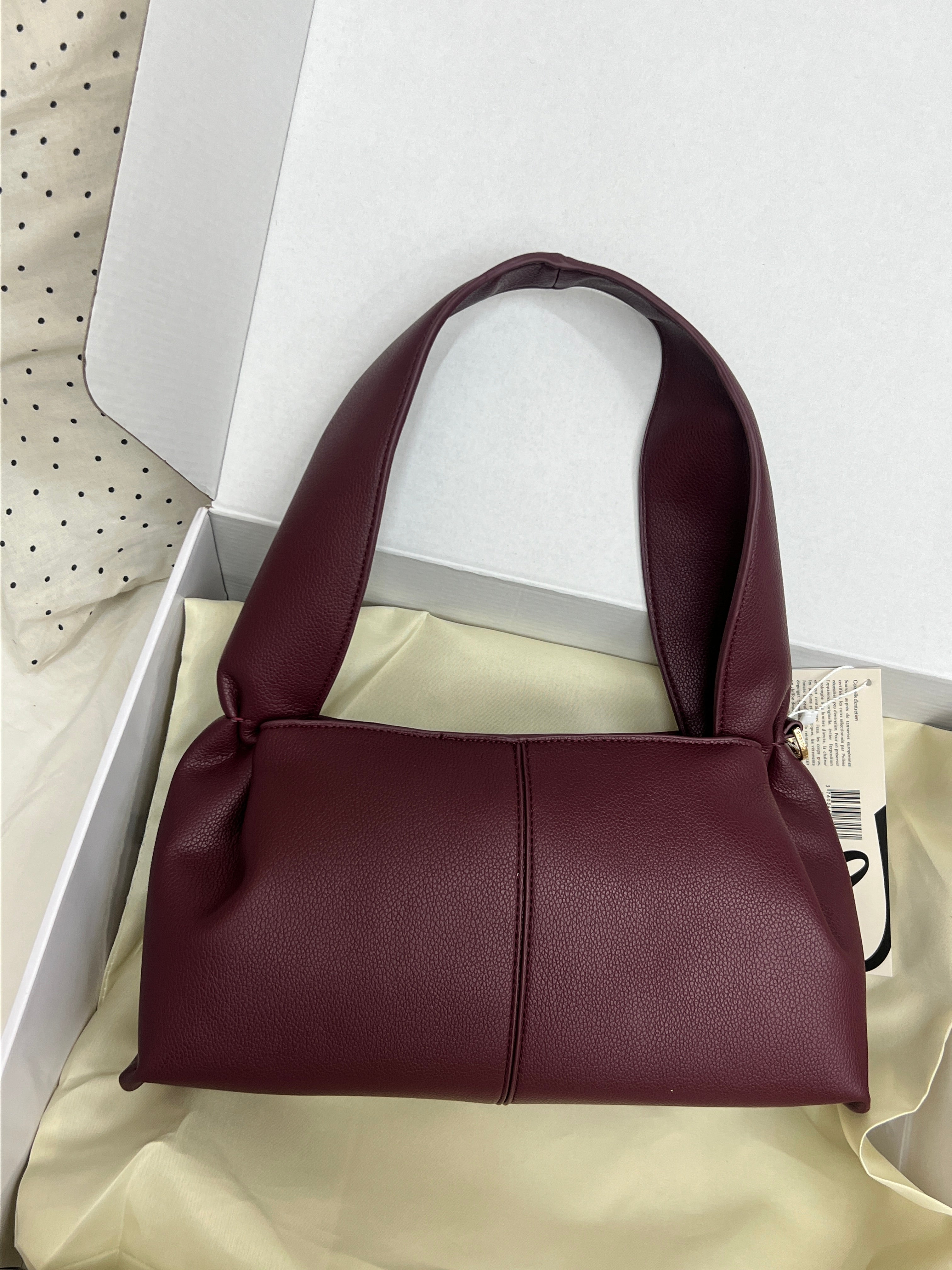 Polène Cyme Mini Shoulder Bag – Burgundy