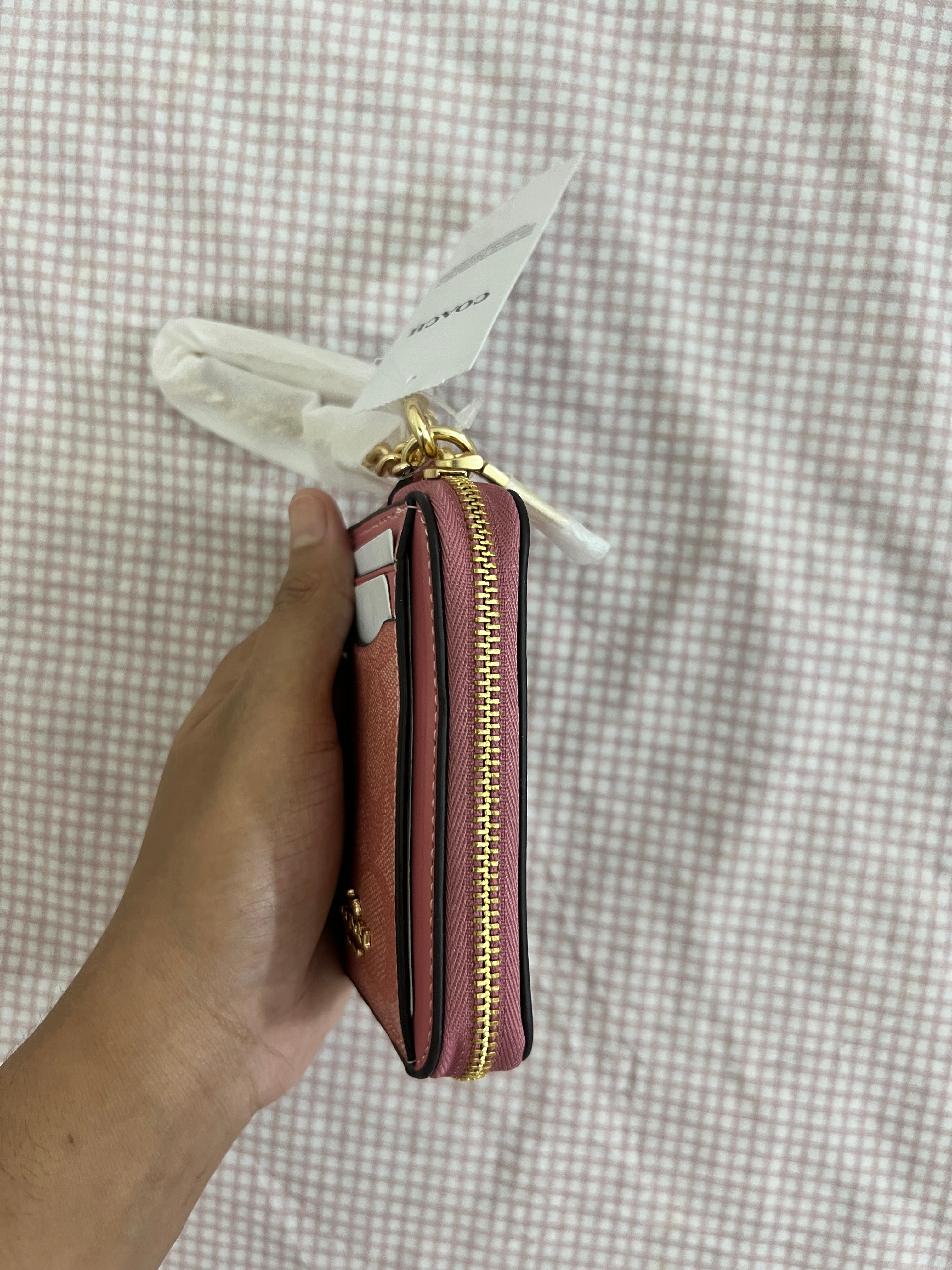 Coach Zip Card Case in Signature Canvas