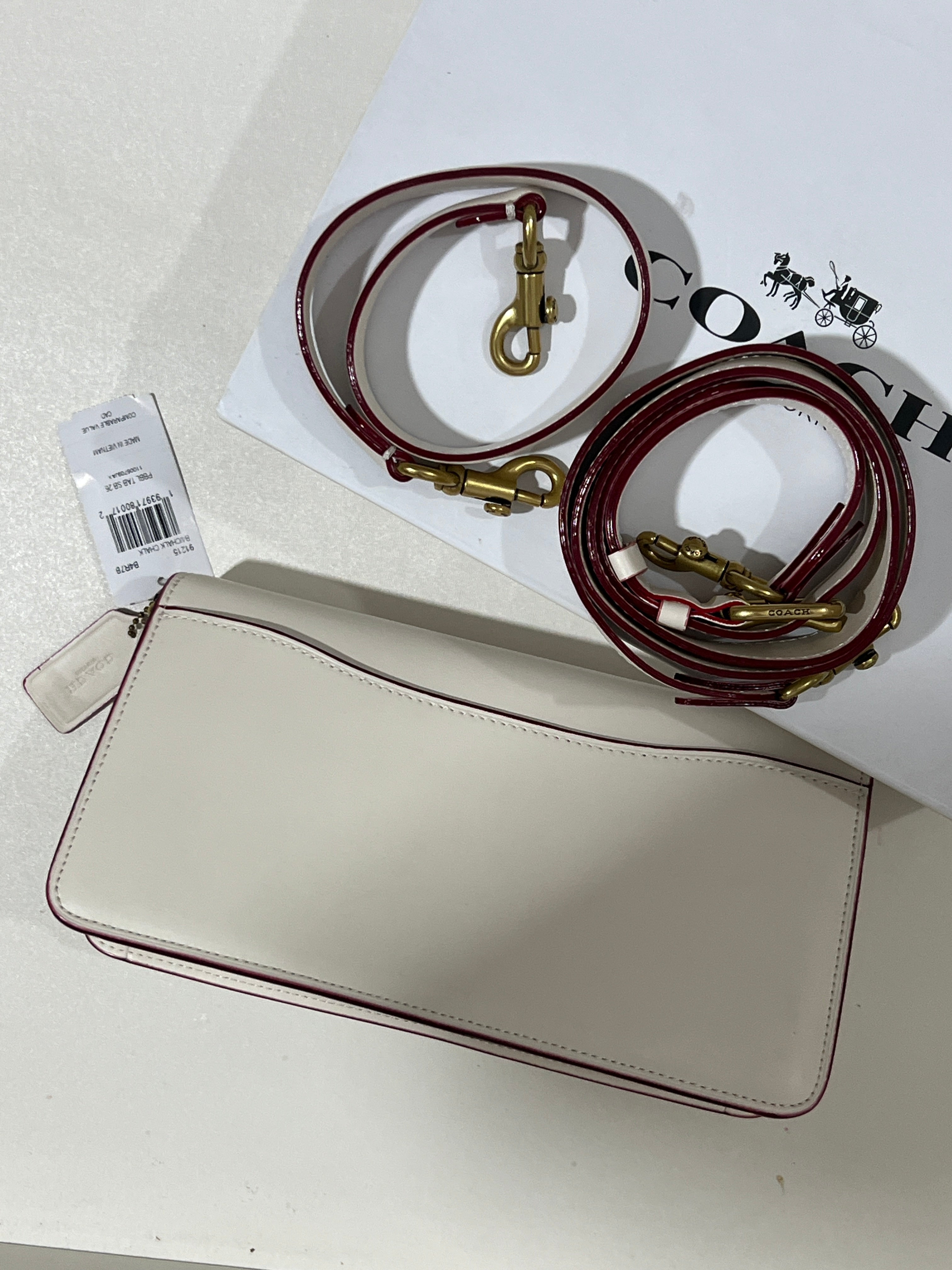 WHITE COACH TAB 26 BAG (WITH STRAPS & BOX)