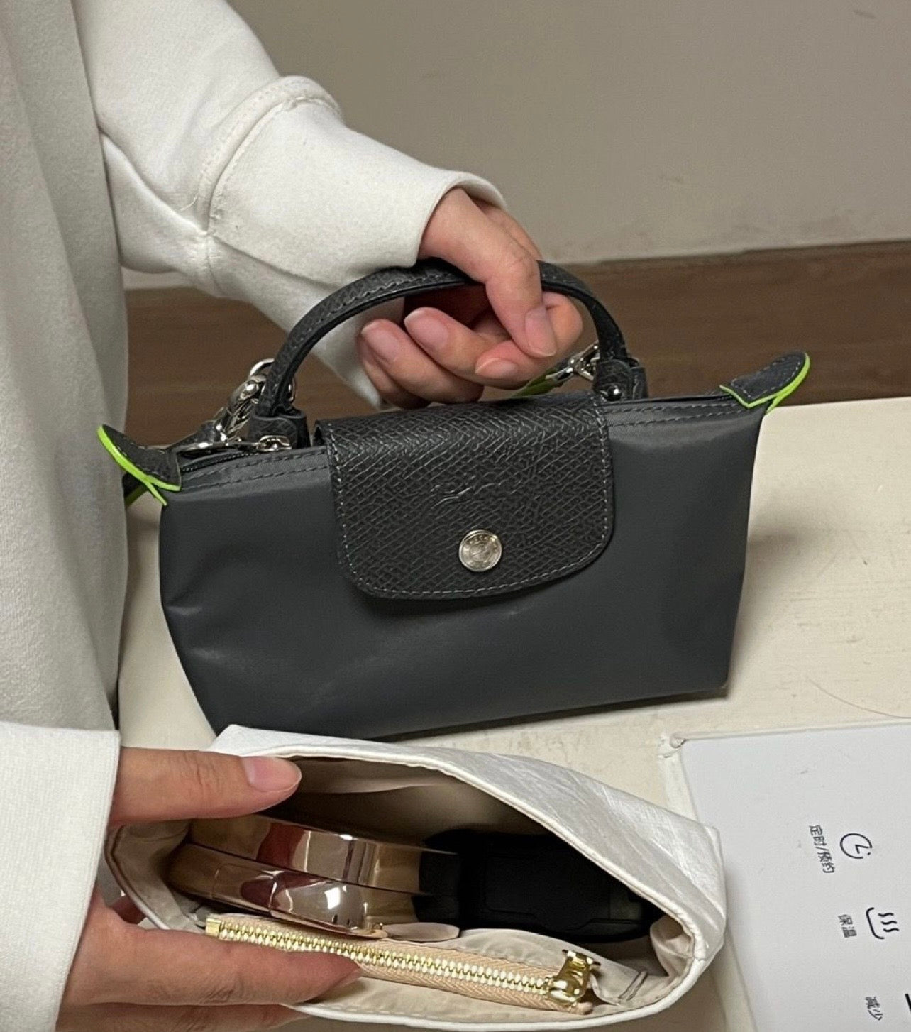 Longchamp Crossbody Bag with Strap (WITH BRAND LOGO)