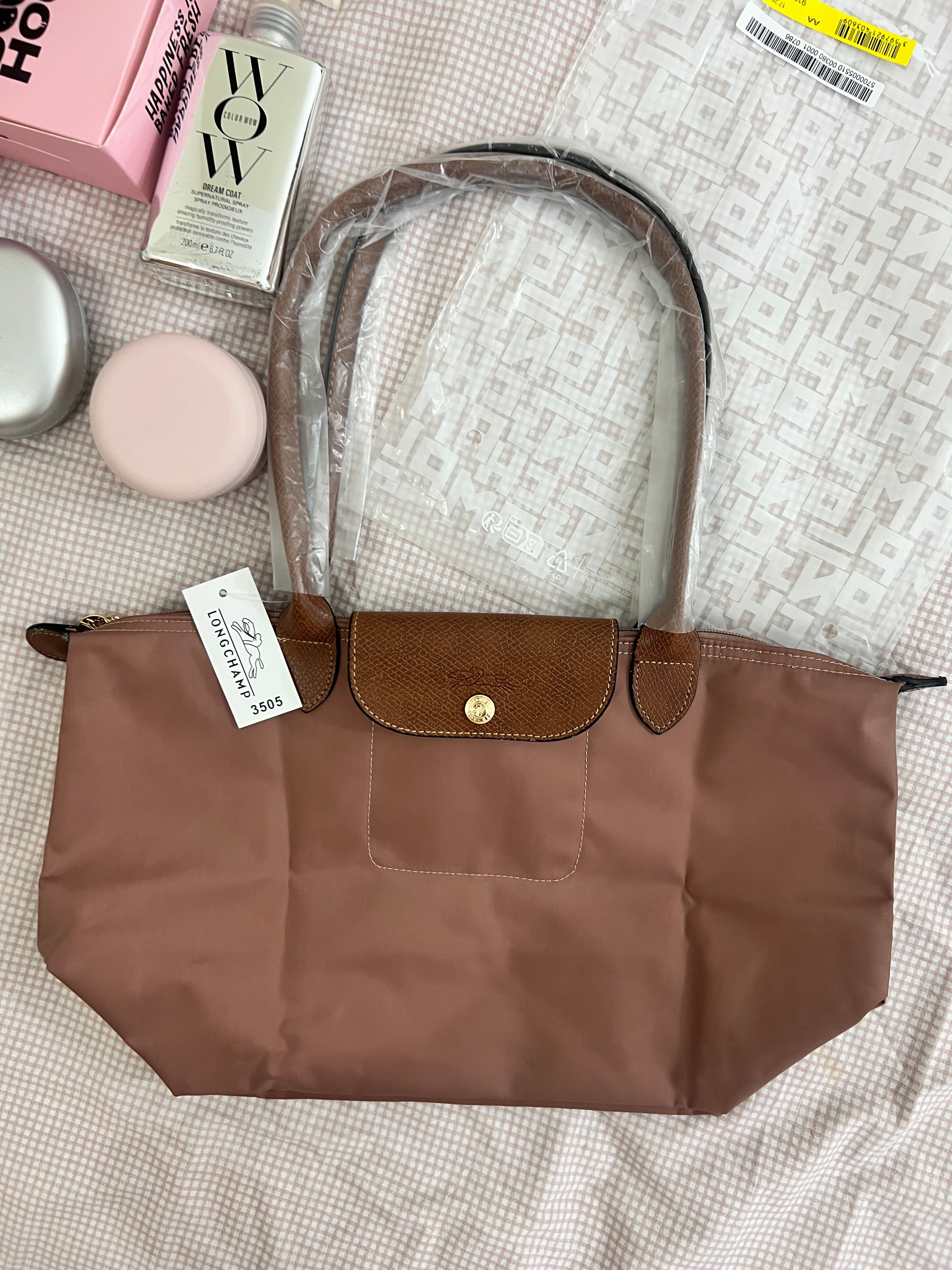 Longchamp Tote Medium - Pink (WITH BRAND LOGO)