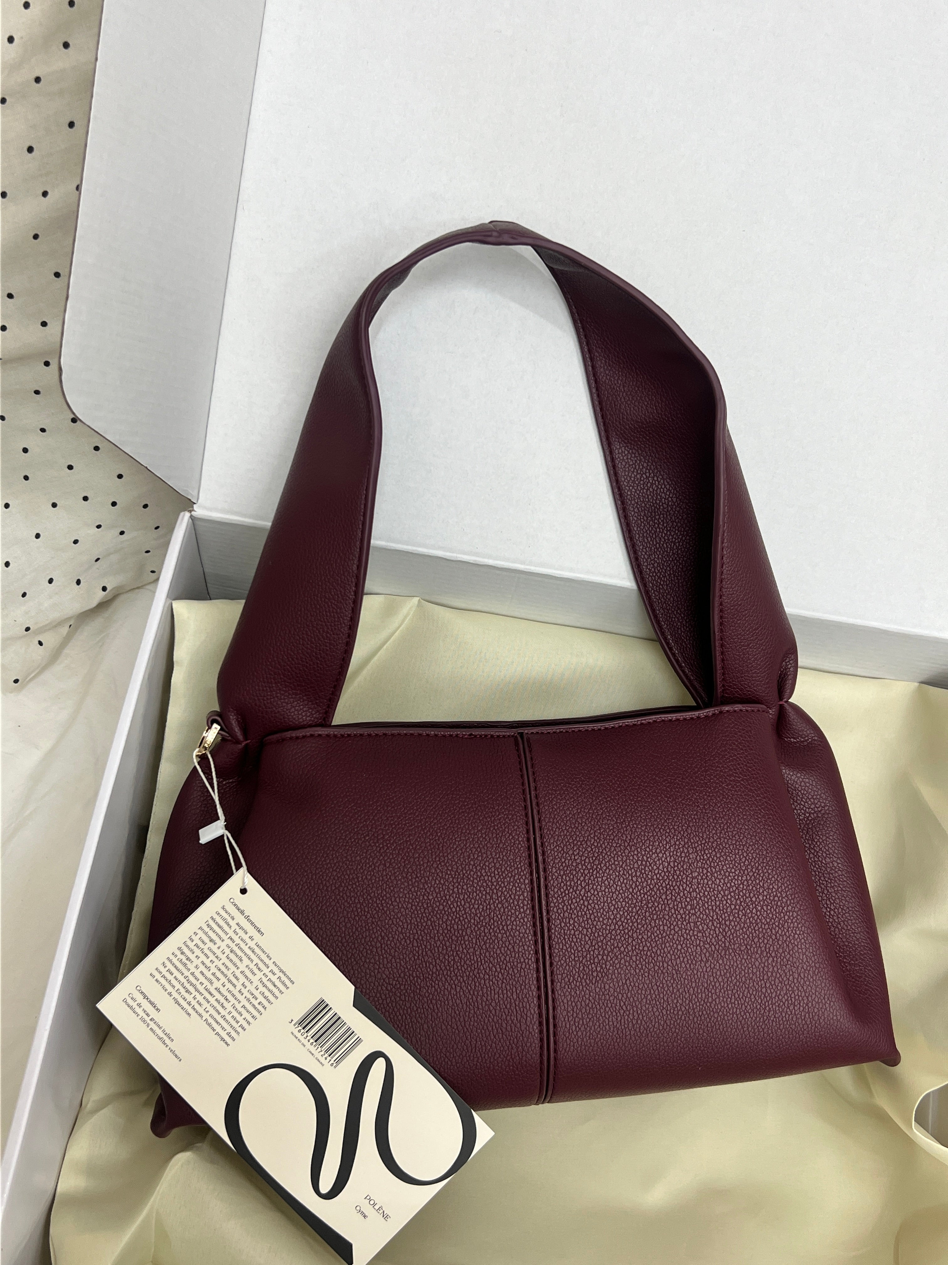 Polène Cyme Mini Shoulder Bag – Burgundy