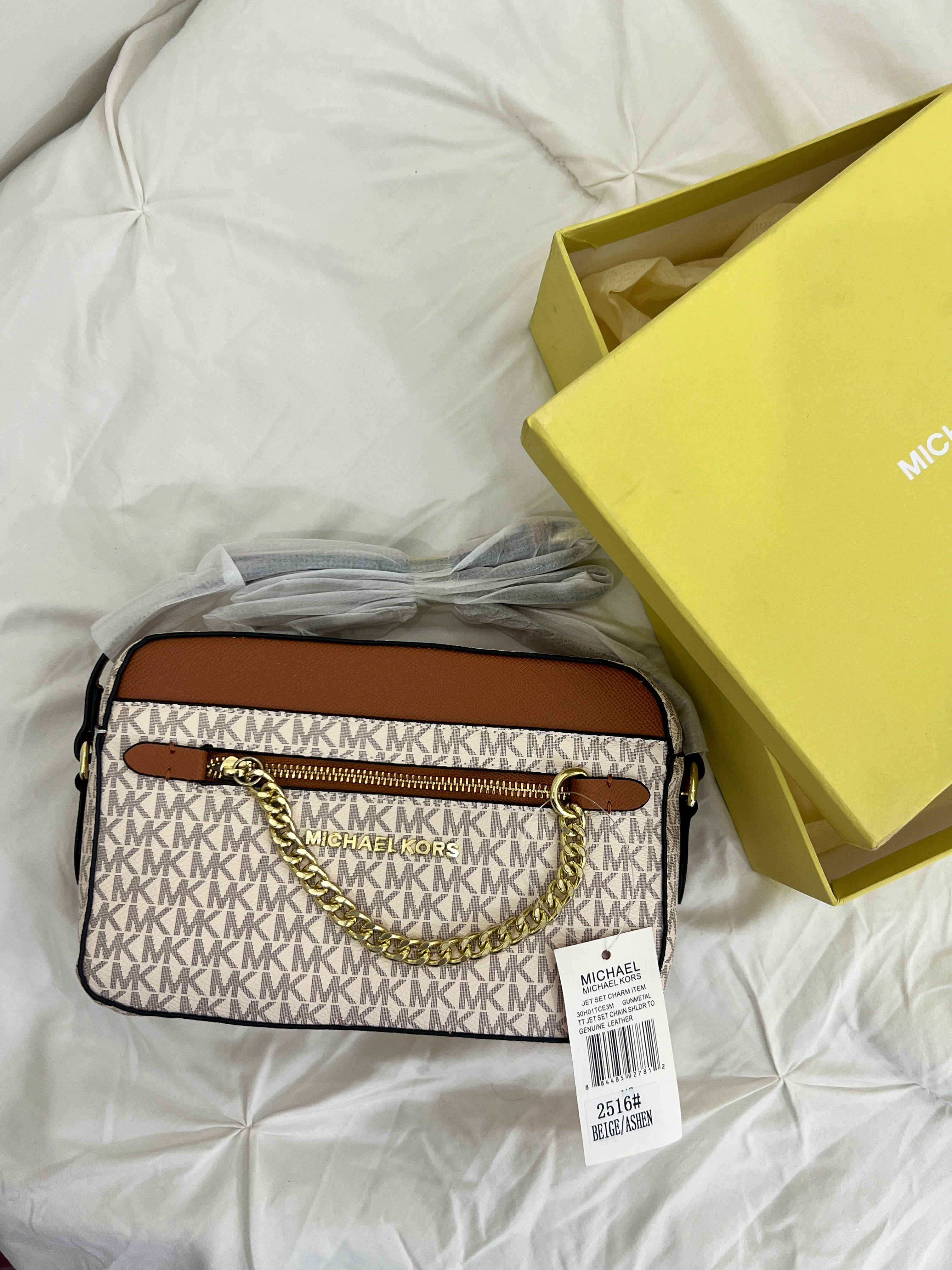 MK Inspired Crossbody Bag (With Long Strap, Dust Bag & Box)