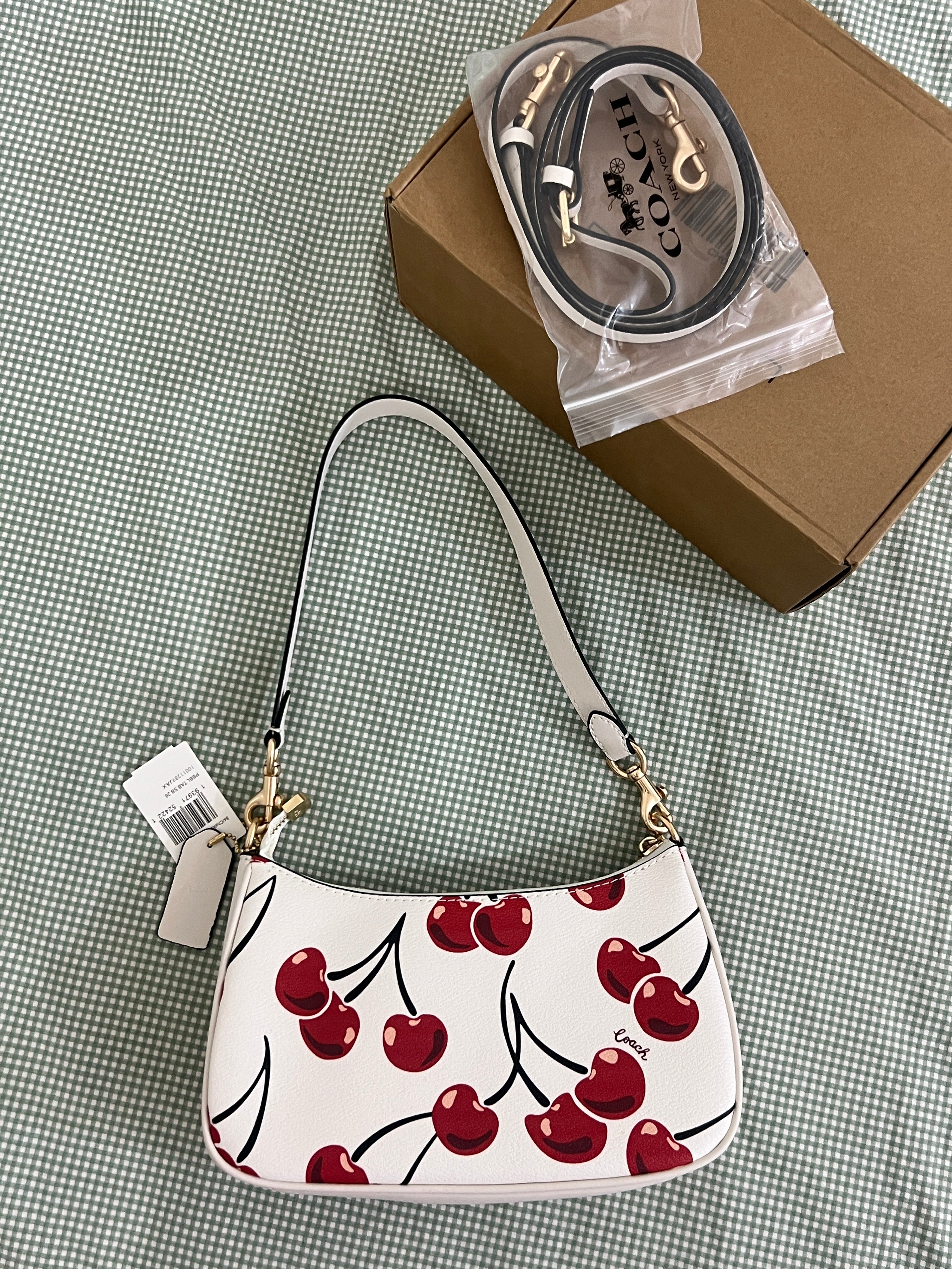 Coach Teri Shoulder Bag (with Box and  long strap)