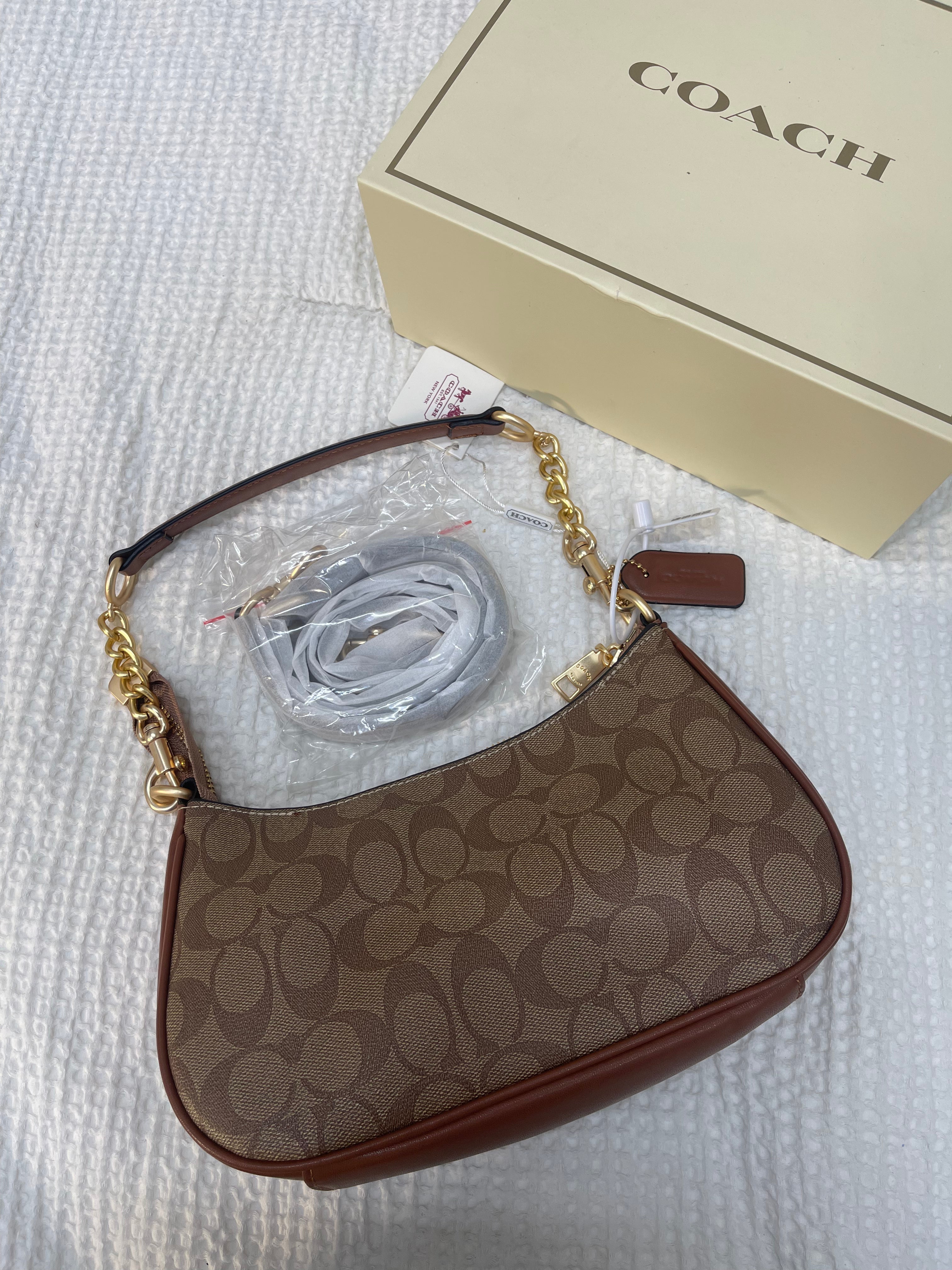Coach Teri Shoulder Bag (with Box and long strap)