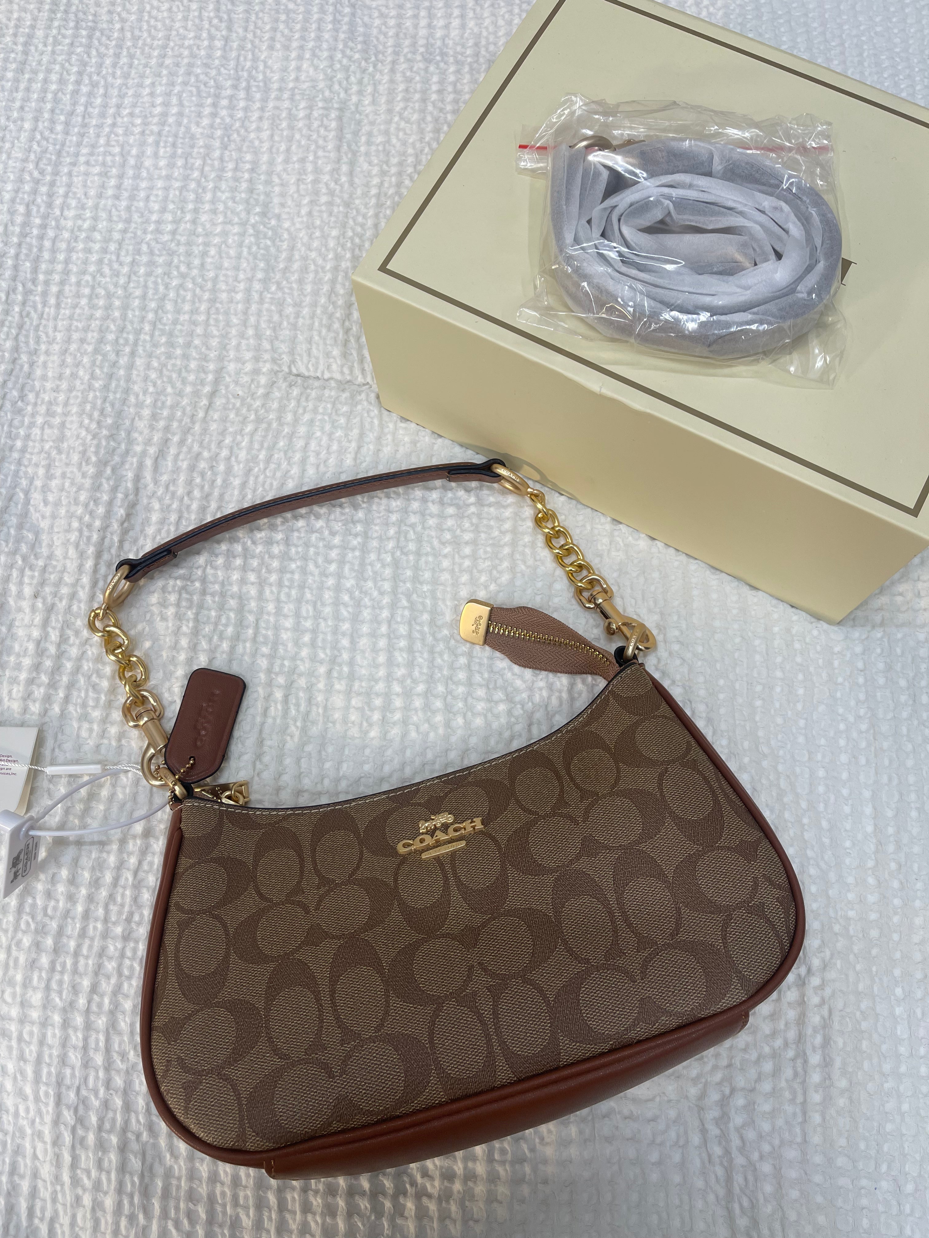 Coach Teri Shoulder Bag (with Box and long strap)