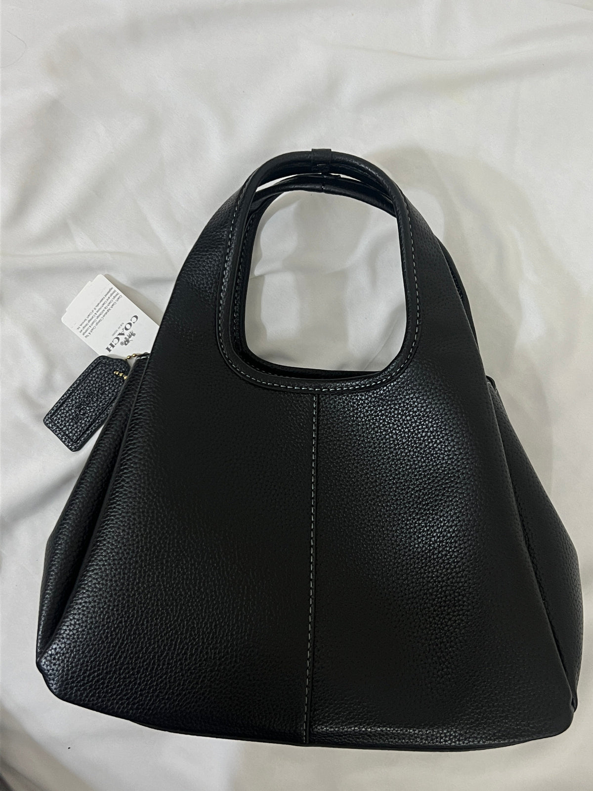 Coach hobo Lana Shoulder Bag 23 In Signature Jacquard black Leather