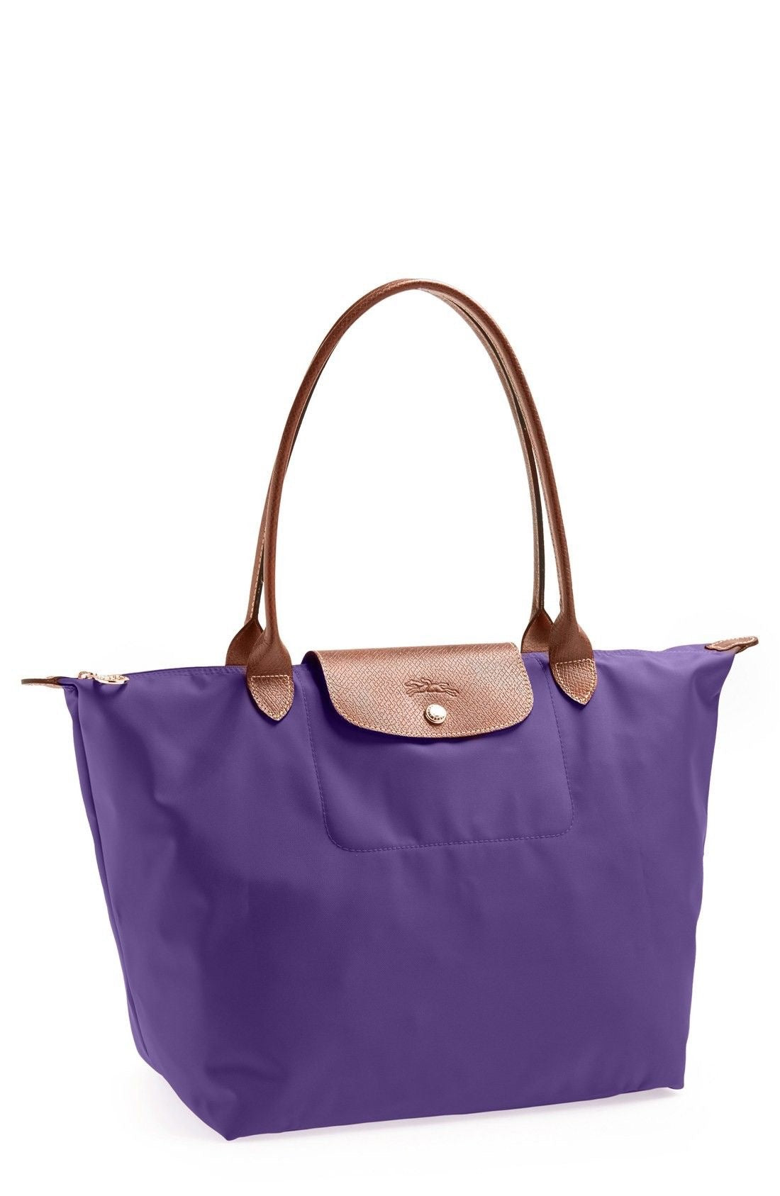 Longchamp Tote MEDIUM - PURPLE (WITH BRAND LOGO) (Copy)