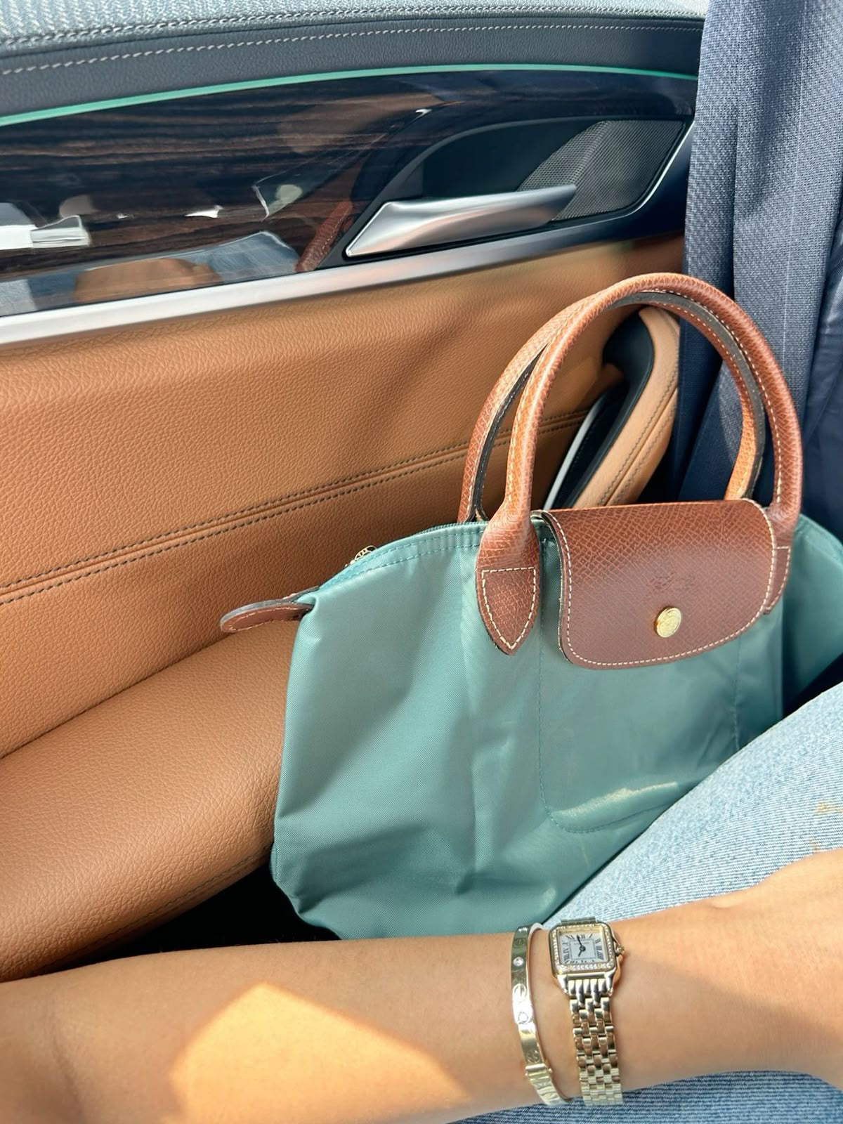 Longchamp Handbag Small - CELADON GREEN (WITH BRAND LOGO)