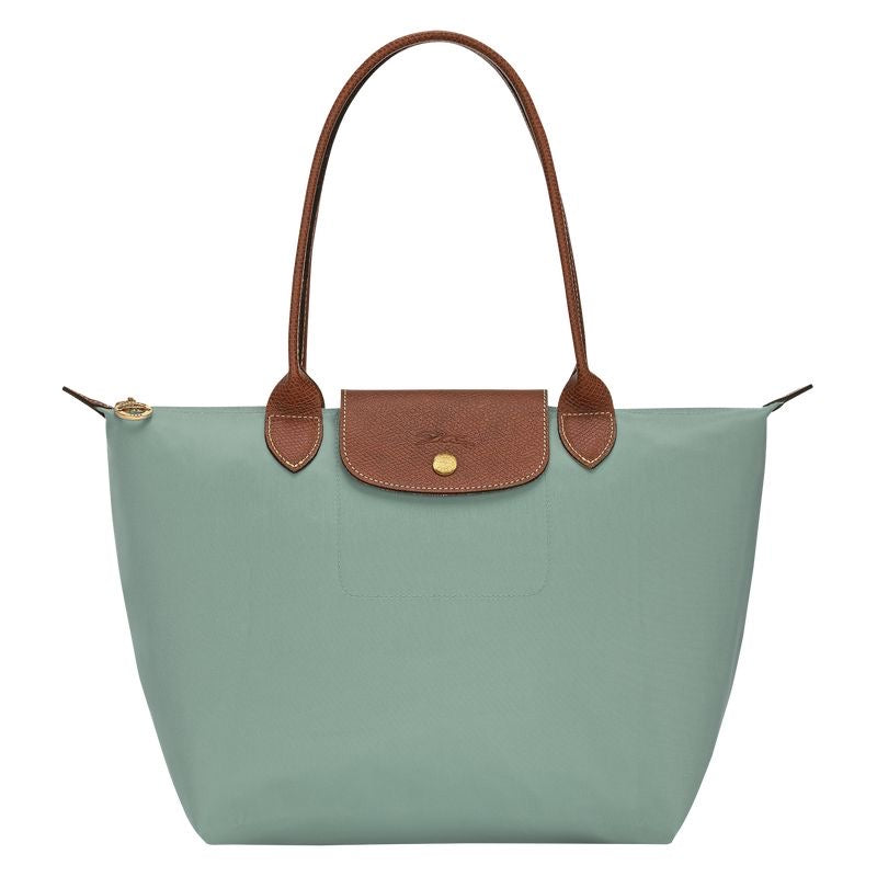Longchamp Tote Large - CELADON GREEN (WITH BRAND LOGO)