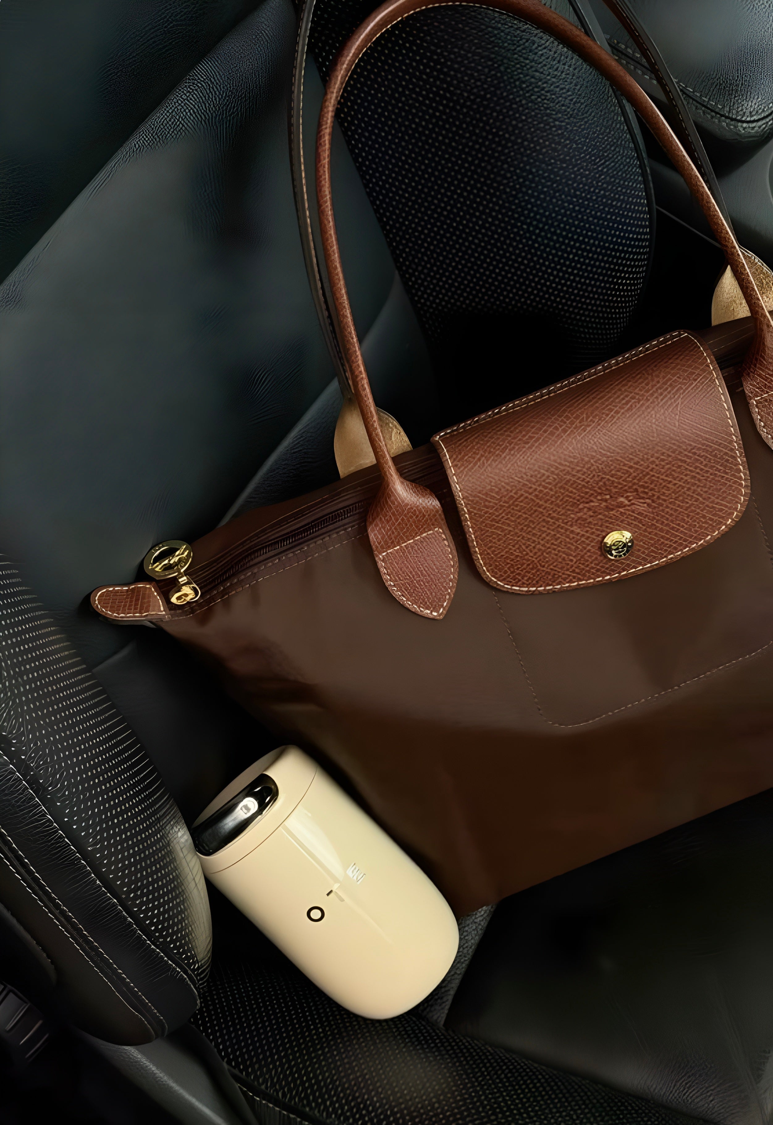 Longchamp Tote Large - Ebony Brown (WITH BRAND LOGO)
